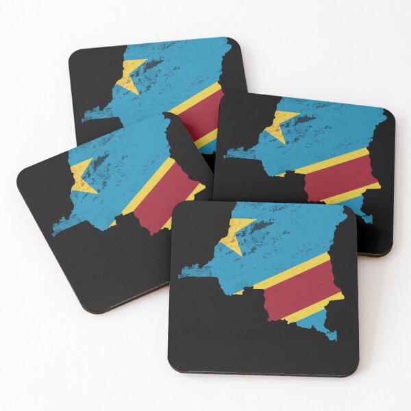 Item preview, Congo - country border in national flag designed and sold by Mohja-Design.