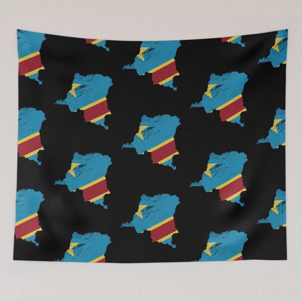 Item preview, Congo - country border in national flag designed and sold by Mohja-Design.