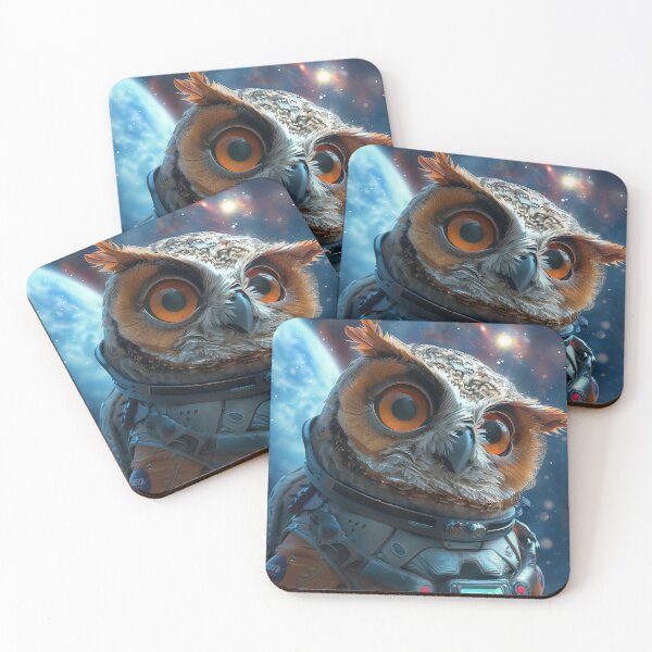 Item preview, Confident Owl Astronaut Adventurer in Outer Space designed and sold by Mullet Monkey.