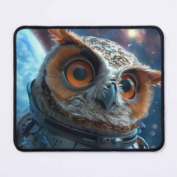 Item preview, Confident Owl Astronaut Adventurer in Outer Space designed and sold by Mullet Monkey.