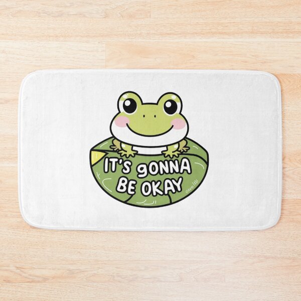 Item preview, It’s Gonna Be Okay Frog green leaf designed and sold by bukajart.