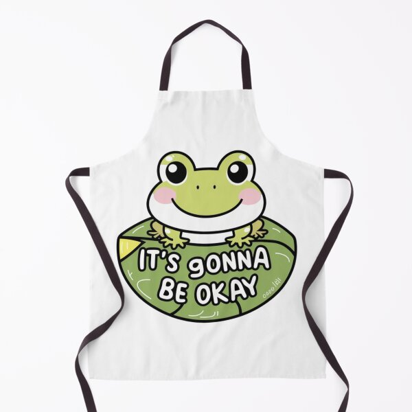 Item preview, It’s Gonna Be Okay Frog green leaf designed and sold by bukajart.