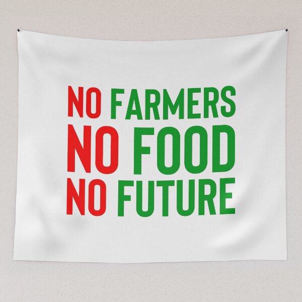 Item preview, NO FARMERS NO FOOD NO FUTURE - FARMERS PROTEST designed and sold by ProgressiveMob.