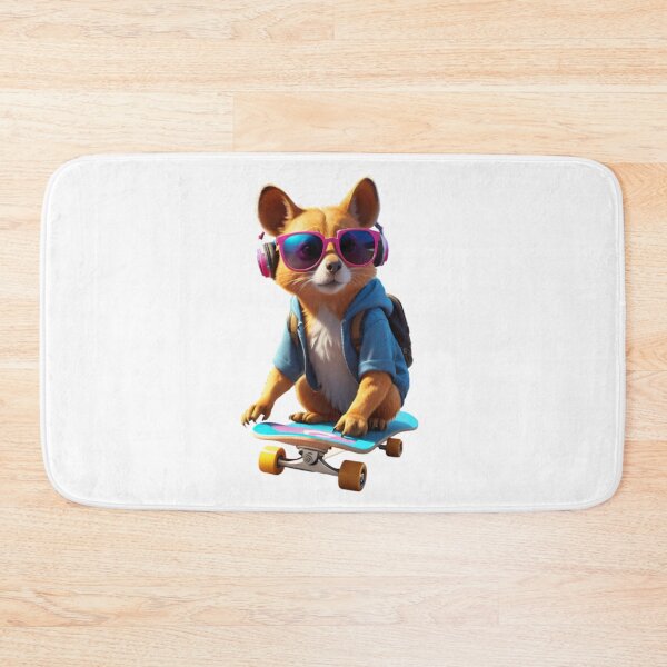 Item preview, Animal, Skateboard, Creature, Sweet, Glasses, Headphones, Blue, Pink designed and sold by Ciarka.