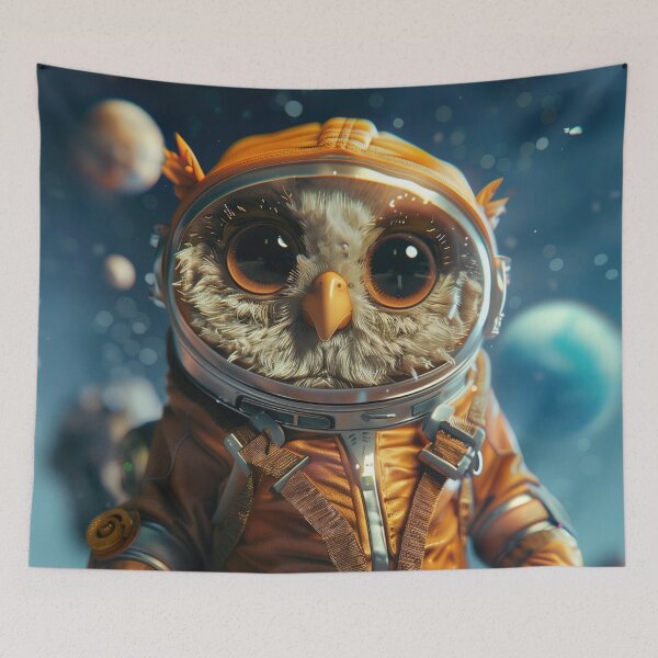 Item preview, Cute Space Owl Astronaut Exploring Foreign Planet designed and sold by Mullet Monkey.
