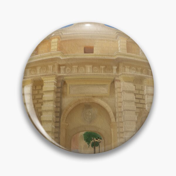 Item preview, Mdina Gate Malta Watercolour Digital Art designed and sold by cyberbarbiee.