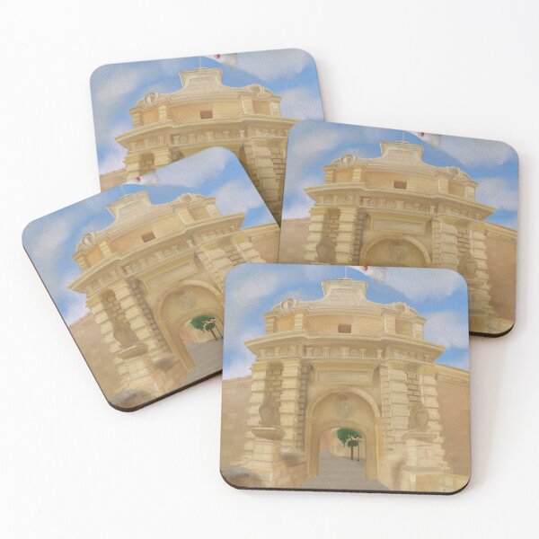 Item preview, Mdina Gate Malta Watercolour Digital Art designed and sold by cyberbarbiee.