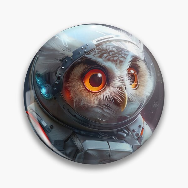 Item preview, Curious Cute Owl Astronaut in Space Suit Exploring Foreign Planet designed and sold by Mullet Monkey.