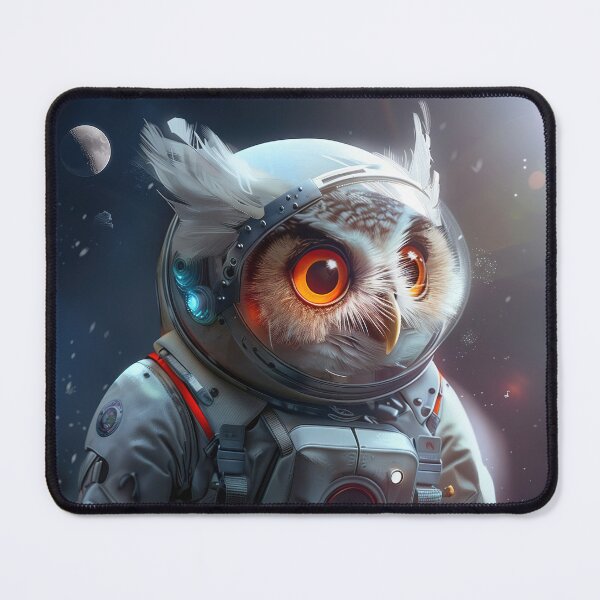 Item preview, Curious Cute Owl Astronaut in Space Suit Exploring Foreign Planet designed and sold by Mullet Monkey.