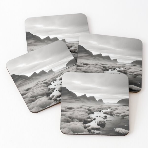 Item preview, Majestic Monochromatic Scandinavian Landscape designed and sold by ShadeScapeArt.