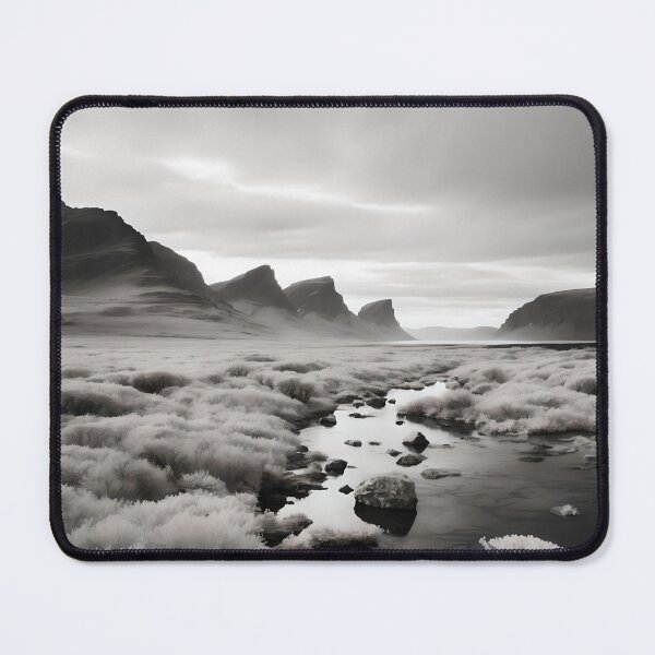 Item preview, Majestic Monochromatic Scandinavian Landscape designed and sold by ShadeScapeArt.