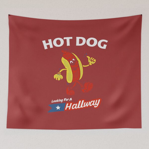 Item preview, Hot Dog Looking For A Hallway designed and sold by Wild-Co.