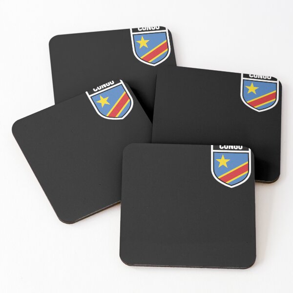 Item preview, Congo - national flag in the coat of arms designed and sold by Mohja-Design.