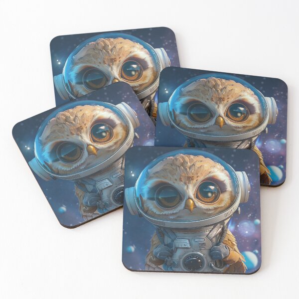 Item preview, Adorable Owl Astronaut Exploring Outer Space Galaxy designed and sold by Mullet Monkey.