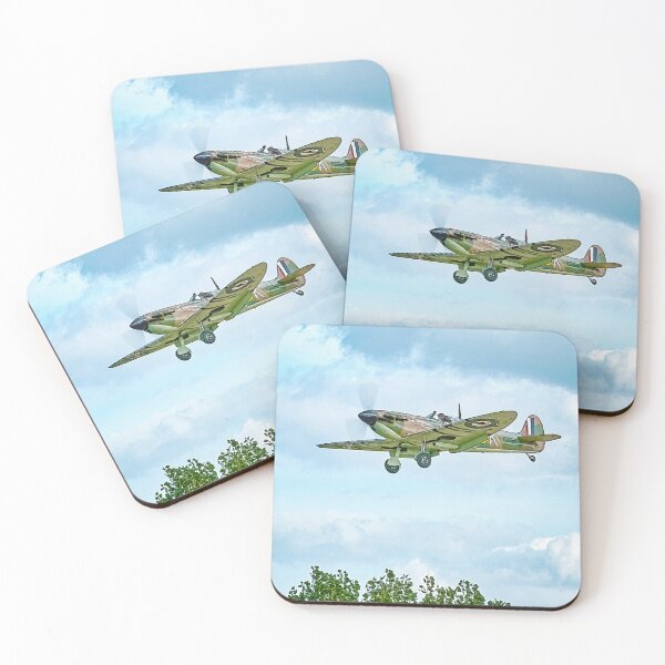 Item preview, Digital artwork of Supermarine Spitfire landing designed and sold by Drew McAvoy.