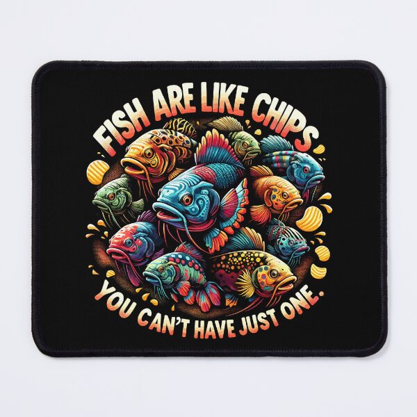 Item preview, Fish are like chips - funny saying for aquarists designed and sold by FinFriends.