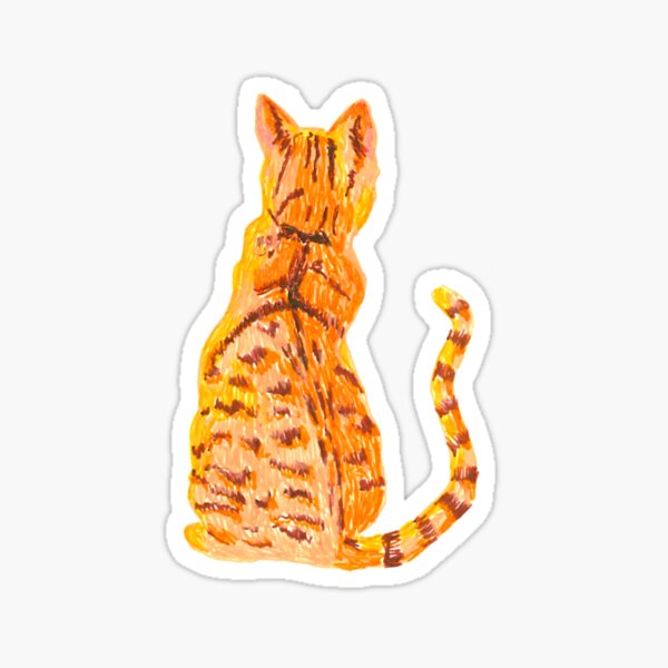 Aperçu de l'œuvre Chat rouquin assis créée et vendue par Anna Rivet.