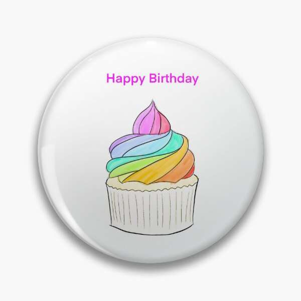 Item preview, Birthday card lgbtq rainbow cupcake designed and sold by clinoei.