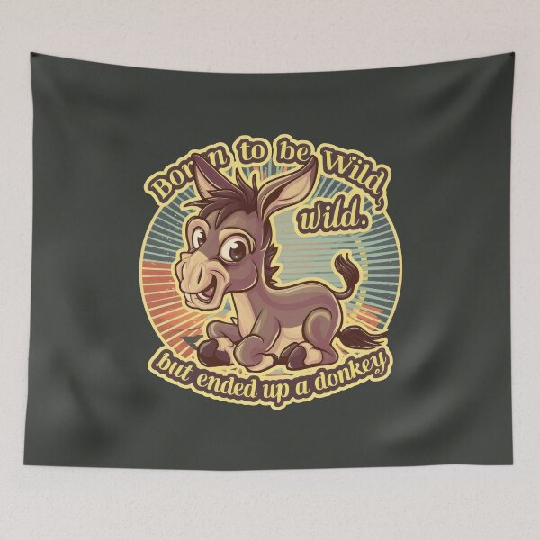Item preview, Born to be wild, but ended up a donkey designed and sold by Firas Aljazzar.
