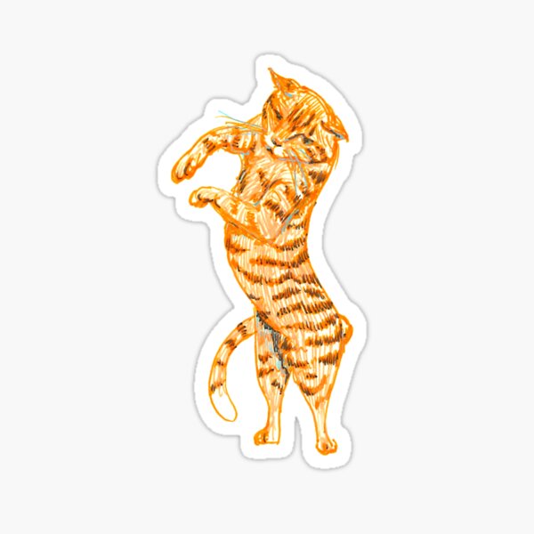 Aperçu de l'œuvre Chat rouquin debout créée et vendue par Anna Rivet.