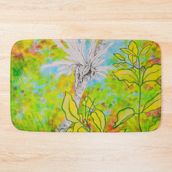 Item preview, A Lush Rainforest with Leaves, Trees, and a Birds Nest Fern designed and sold by Judi Parkinson.