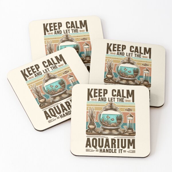 Artikelvorschau, Retro Aquarium Entspannungs-T-Shirt: Keep Calm entworfen und verkauft von FinFriends.