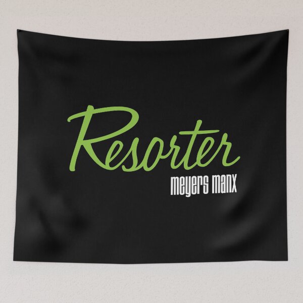 Item preview, Resorter Logo Script w Meyers Manx for Dark designed and sold by Frank Schuster.
