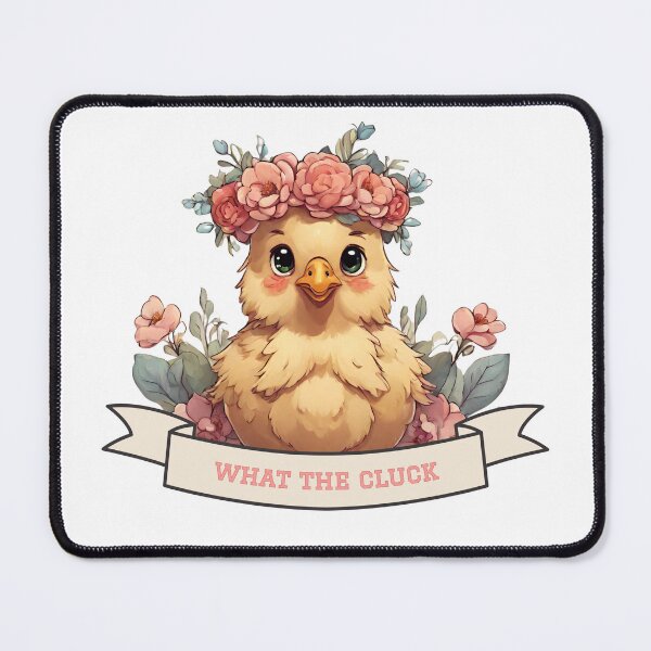 Item preview, What the Cluck Cute Chick with Flower Crown designed and sold by camrynangela.