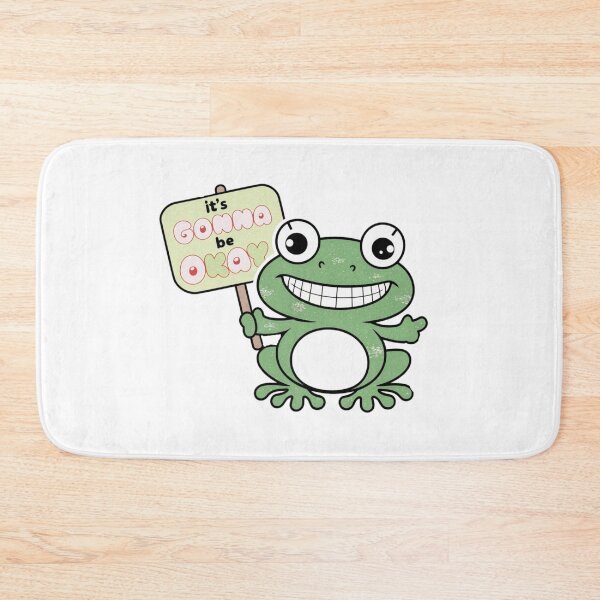 Item preview, Frog with board It’s Gonna Be Okay  designed and sold by bukajart.