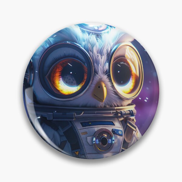 Item preview, Curious Cute Owl Astronaut Venturing on Foreign Planet in Outer Space designed and sold by Mullet Monkey.