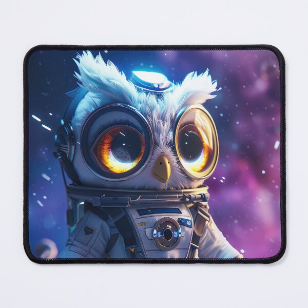 Item preview, Curious Cute Owl Astronaut Venturing on Foreign Planet in Outer Space designed and sold by Mullet Monkey.