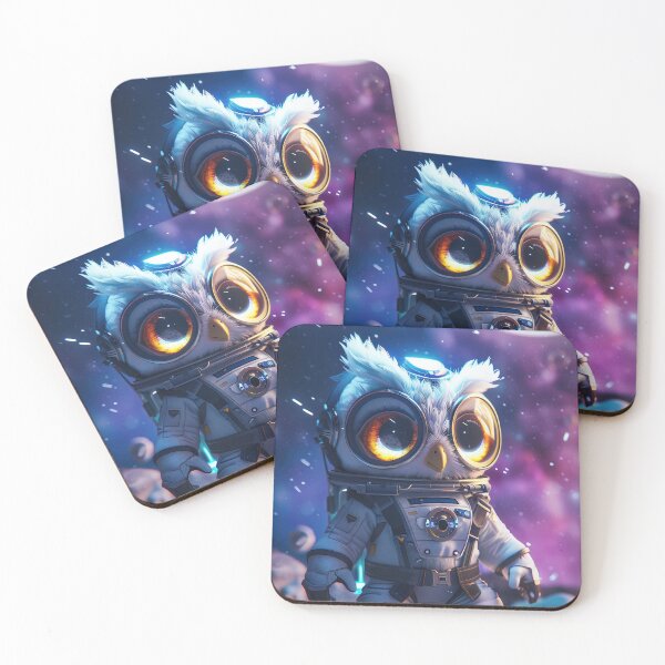 Item preview, Curious Cute Owl Astronaut Venturing on Foreign Planet in Outer Space designed and sold by Mullet Monkey.