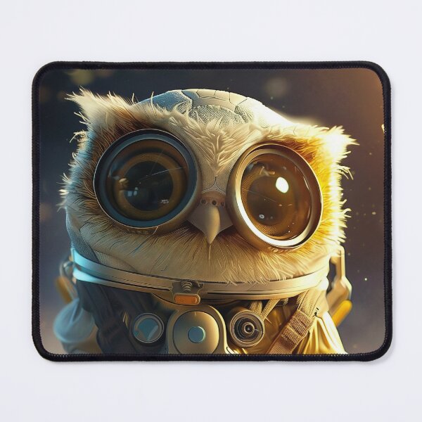 Item preview, Curious Cute Owl Astronaut Exploring Vastness of Outer Space designed and sold by Mullet Monkey.