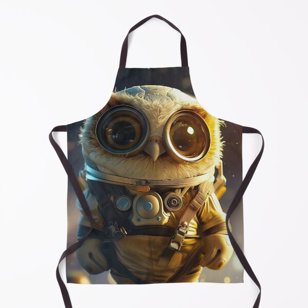 Item preview, Curious Cute Owl Astronaut Exploring Vastness of Outer Space designed and sold by Mullet Monkey.