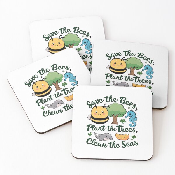 Item preview, save the bees, plant the trees, clean the sea designed and sold by bukajart.