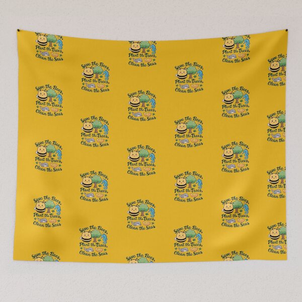 Item preview, save the bees, plant the trees, clean the sea designed and sold by bukajart.