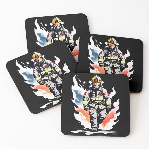 Item preview, fireman watercolor designed and sold by EuropeanPrints.