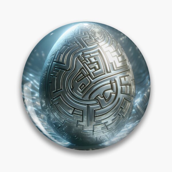Item preview, Silver Labyrinth: Cracked Mysteries designed and sold by AI-Only Creations.