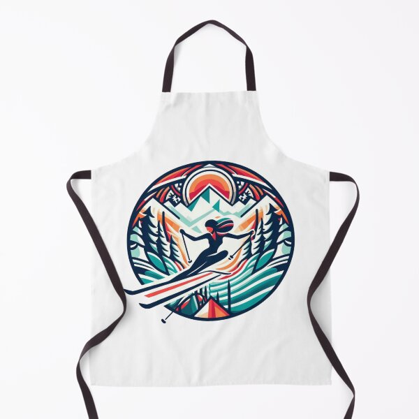 Item preview, woman skiing designed and sold by Sara-Design-SD.