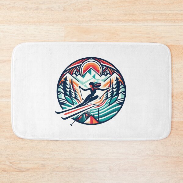 Item preview, woman skiing designed and sold by Sara-Design-SD.