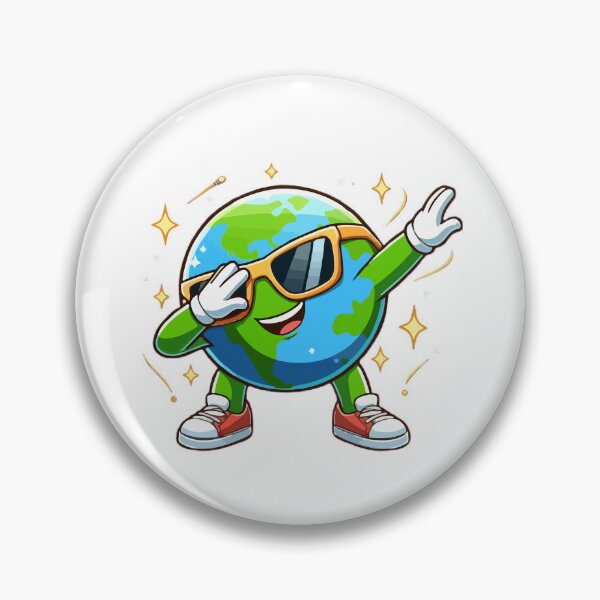 Item preview, Earth Dabbing Earth Day 2024 designed and sold by QUOTABLE STICKERS.