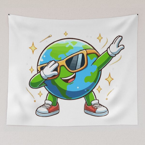 Item preview, Earth Dabbing Earth Day 2024 designed and sold by QUOTABLE STICKERS.