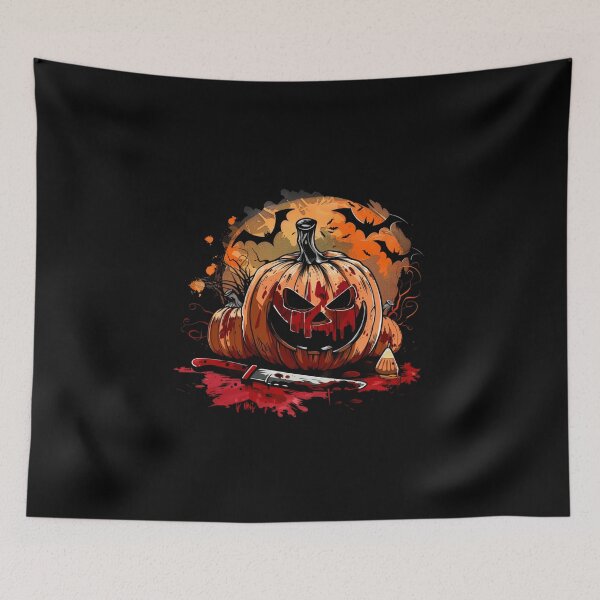 Item preview, Vintage Pumpkin Scene Halloween designed and sold by elnexshop.