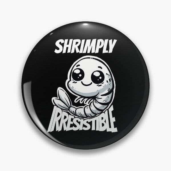 Item preview, Shrimply Irresistible Shrimp designed and sold by DoodleDashShop.