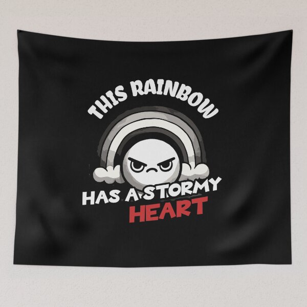 Item preview, This Rainbow has a stormy heart Introverted designed and sold by DoodleDashShop.