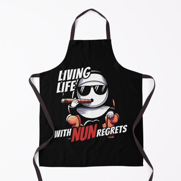 Item preview, Lifing life with NUN regrets Funny pun designed and sold by DoodleDashShop.