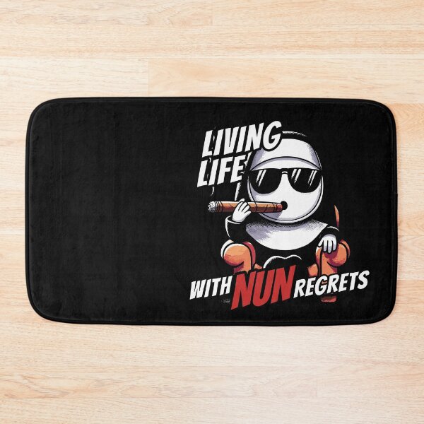 Item preview, Lifing life with NUN regrets Funny pun designed and sold by DoodleDashShop.