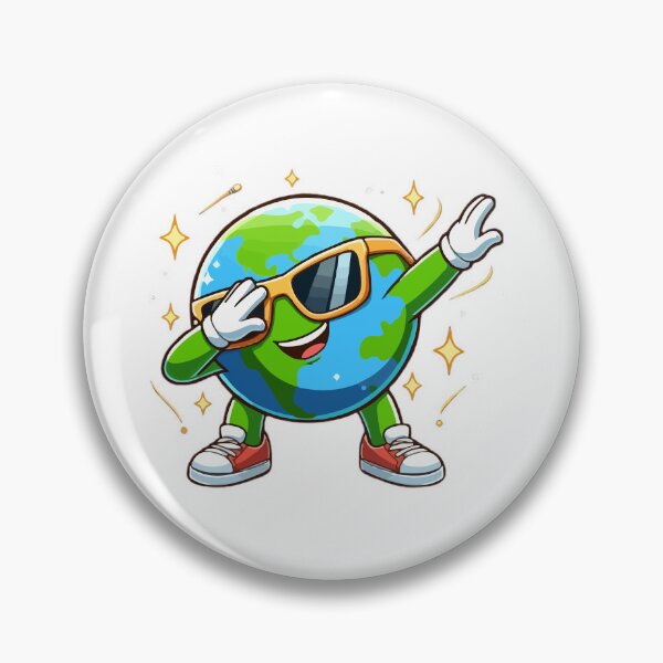 Item preview, Earth Dabbing Earth Day 2024 designed and sold by QUOTABLE STICKERS.