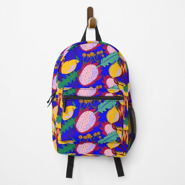 Item preview, Tropical Fruits Exotic Pattern Cartoon Style pitaya and lemon designed and sold by NayaChu.
