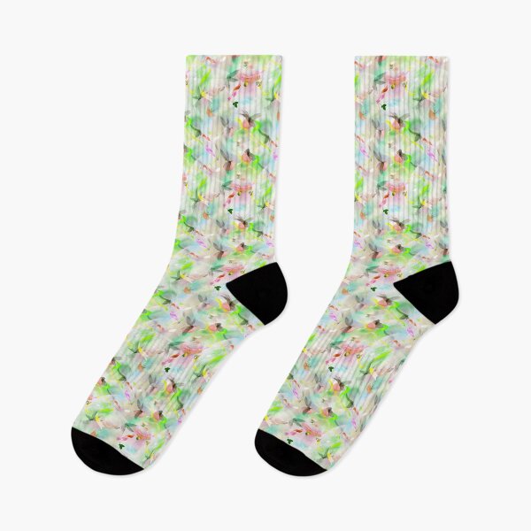 Item preview, Nature's Mirth: Whimsical Dance of Feathers and Florals designed and sold by Moisky Patterns.